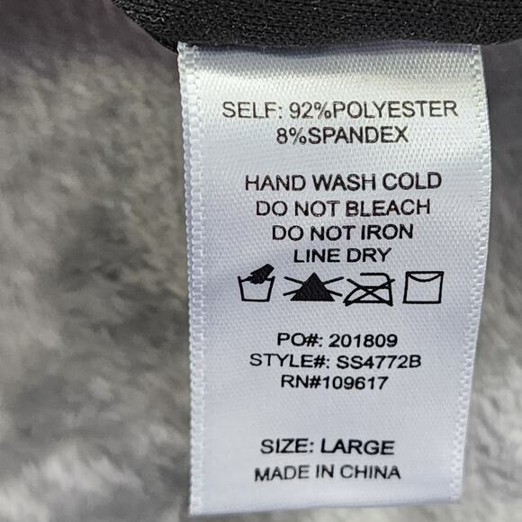 Shinestar Skirt Womens L Black Side Ruched Chiffon Lined Mini Stretch Back Zip - Picture 4 of 8